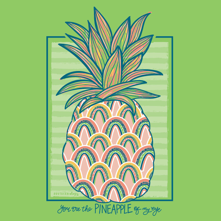 Southernology Rainbow Pineapple Comfort Colors - Adult & Kids T-Shirts, Sweatshirts & Hoodies apparel design preview 2