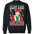 Michael Scott the name is bond santa bond Christmas sweater product image 2