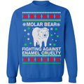 Molar bear fighting against enamel cruelty Christmas sweater product image