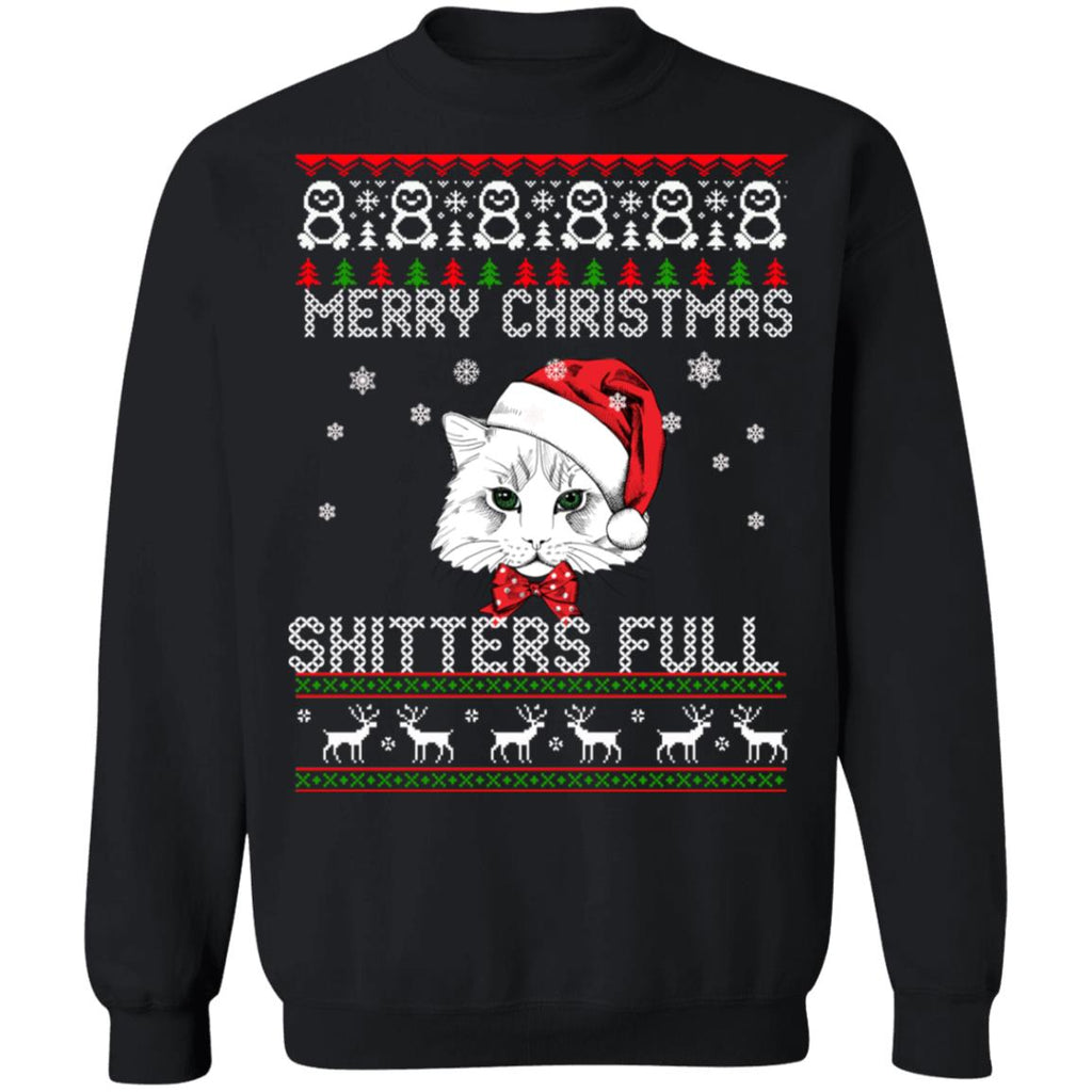 Cat Merry Christmas shitters full Christmas sweater product image 2