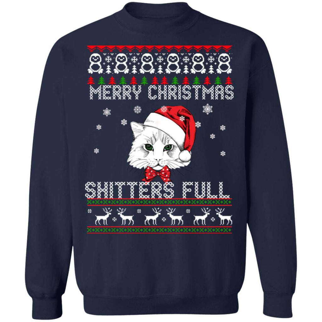 Cat Merry Christmas shitters full Christmas sweater product image 3