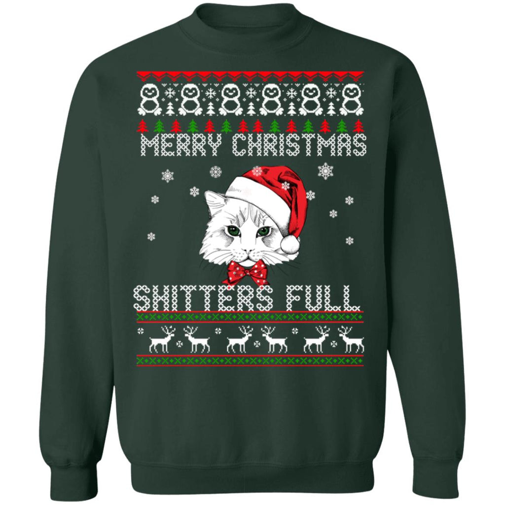 Cat Merry Christmas shitters full Christmas sweater product image 4