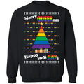 Merry queermas happy Holidays Christmas sweater product image 2