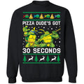 Pizza dude’s got 30 seconds Ninja Turtles Christmas sweater product image 2