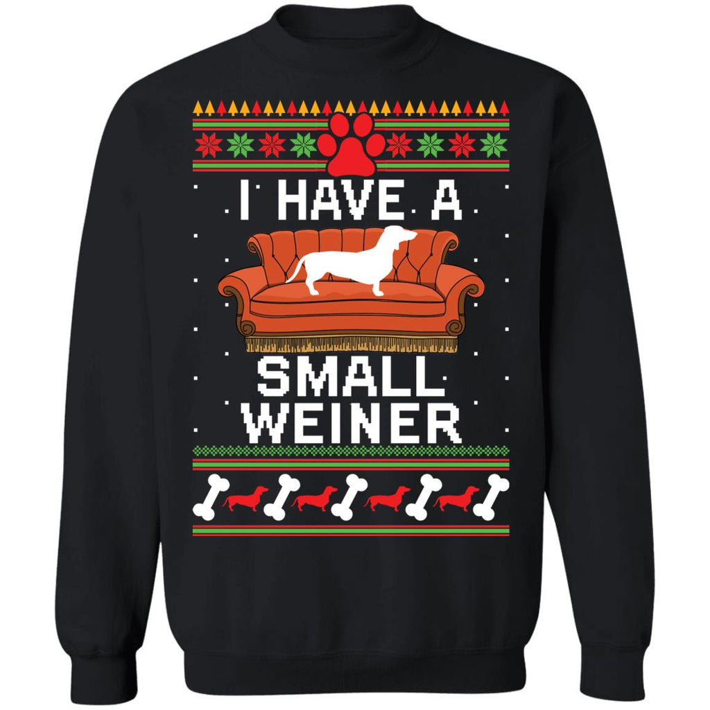 Dachshund i have a small weiner Christmas sweater product image 2
