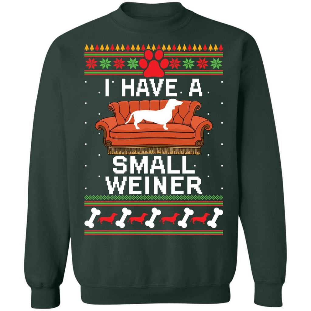 Dachshund i have a small weiner Christmas sweater product image 4