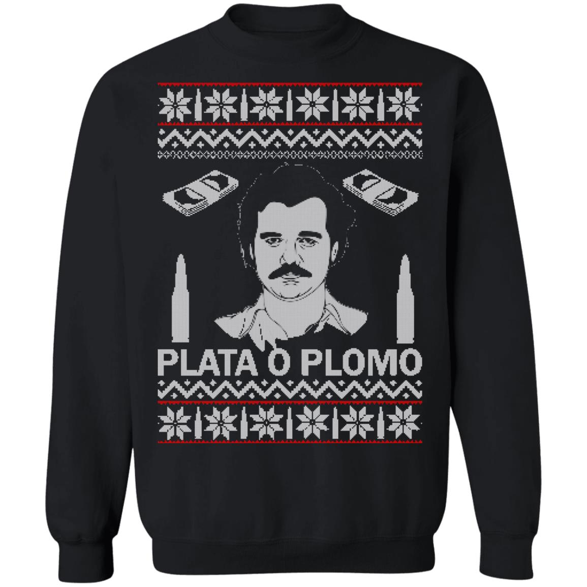 Pablo Escobar narcos plata O Plomo Christmas sweater product image 2