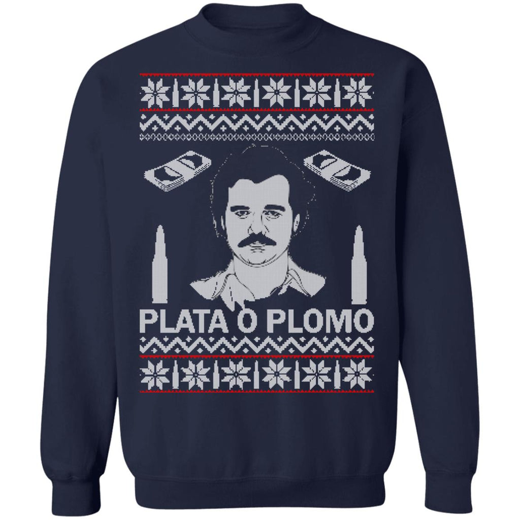 Pablo Escobar narcos plata O Plomo Christmas sweater product image 3
