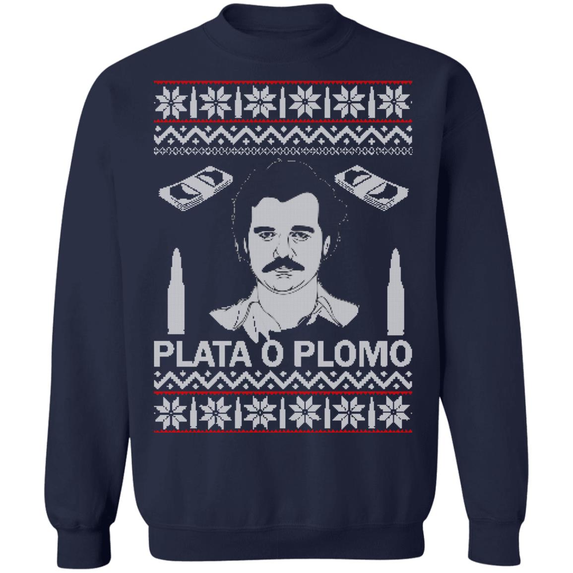 Pablo Escobar narcos plata O Plomo Christmas sweater product image 3