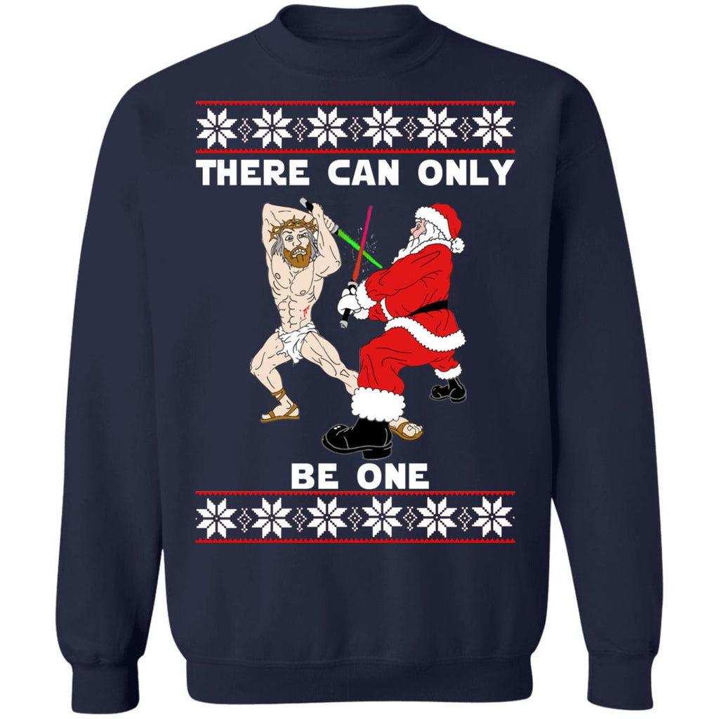 Jesus vs Santa there can only be one Christmas sweater product image 3