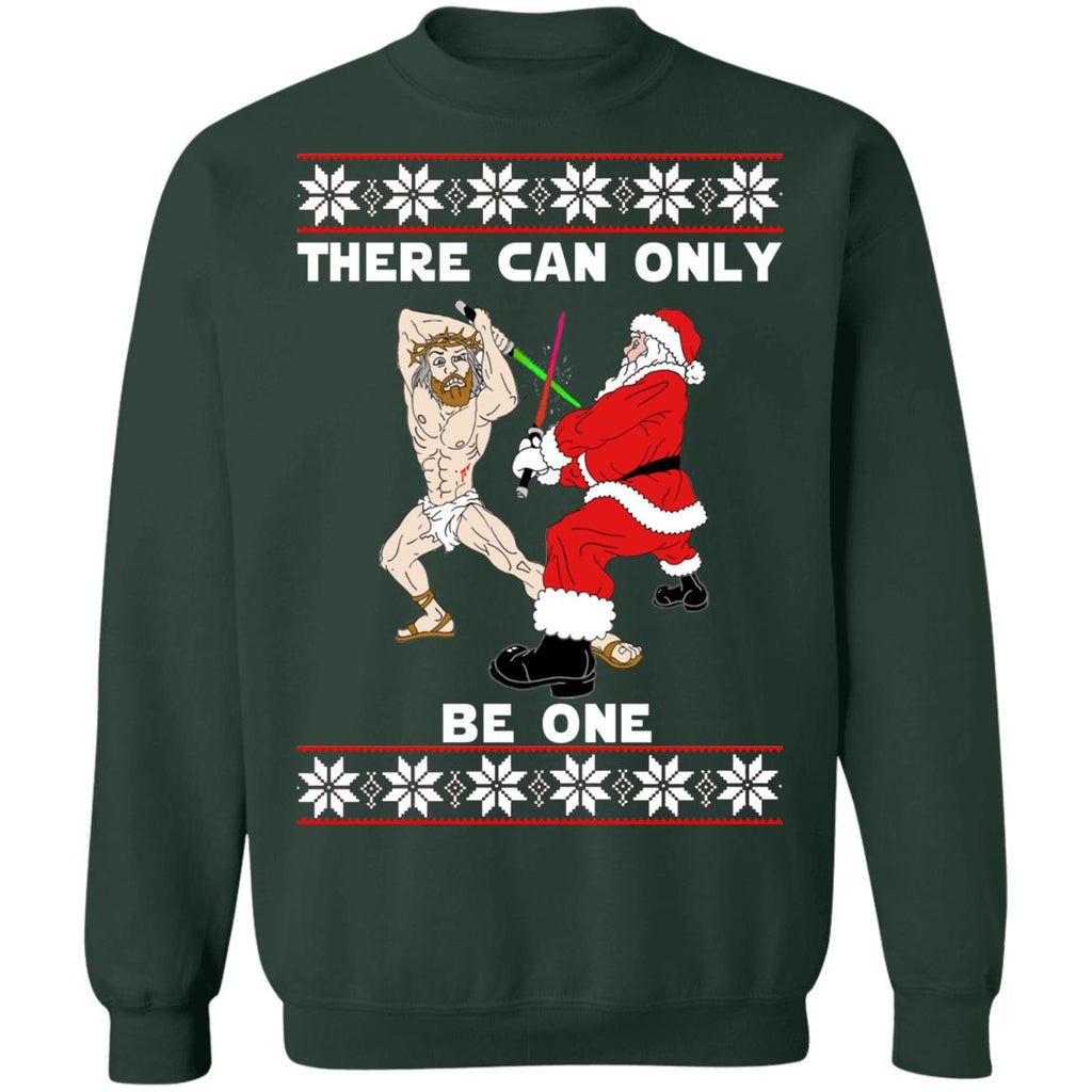 Jesus vs Santa there can only be one Christmas sweater product image 4