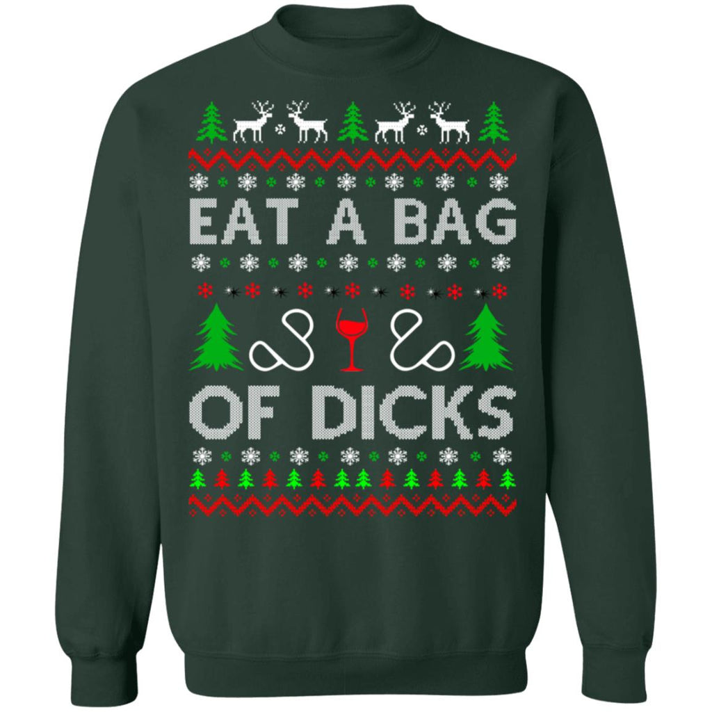 Eat a bag of dicks Christmas sweater product image 3