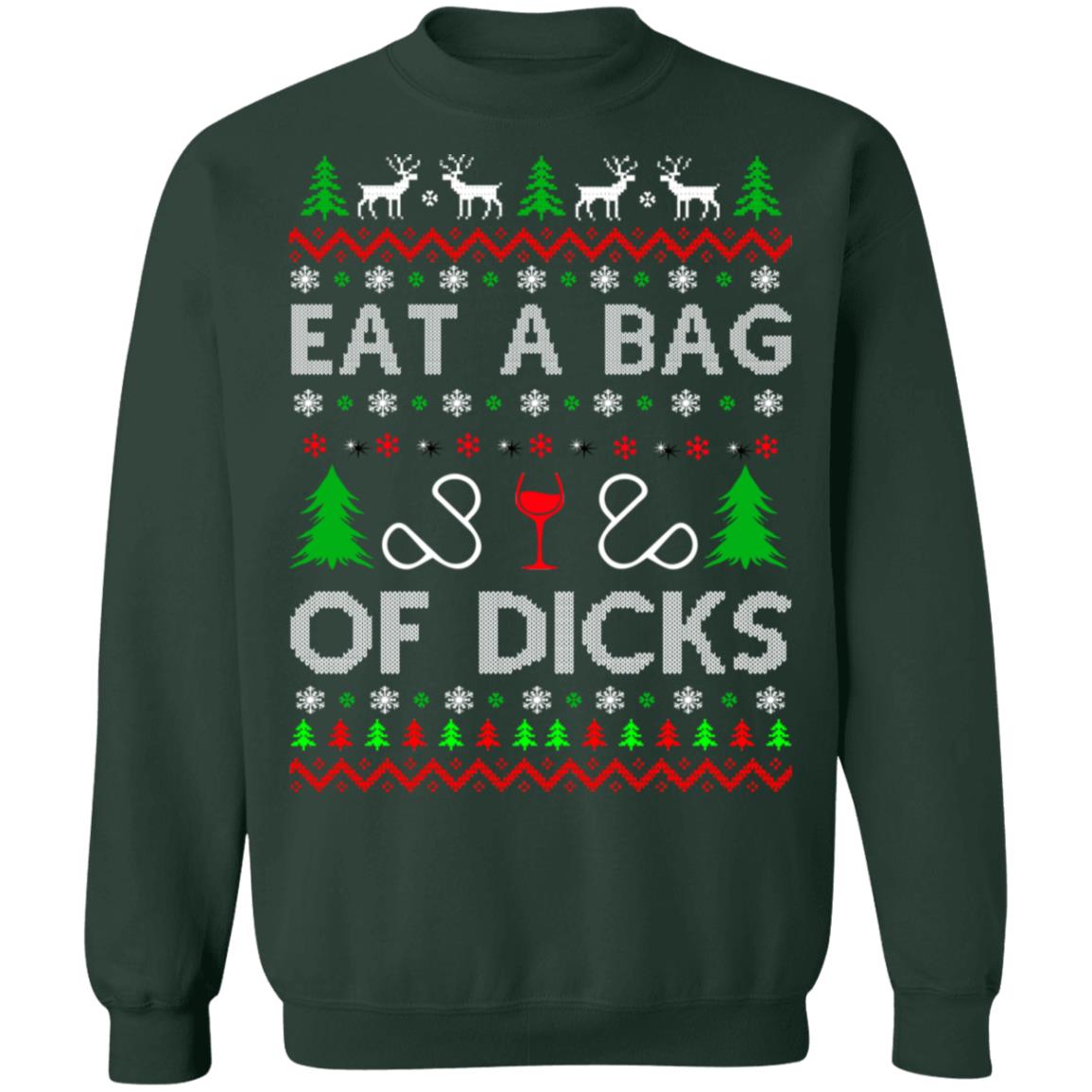 Eat a bag of dicks Christmas sweater product image 3