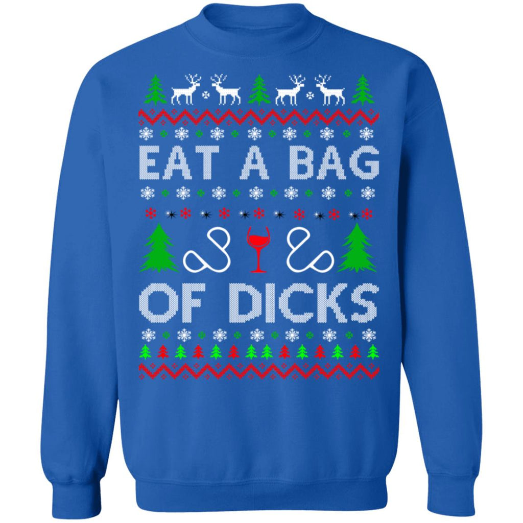 Eat a bag of dicks Christmas sweater product image 2