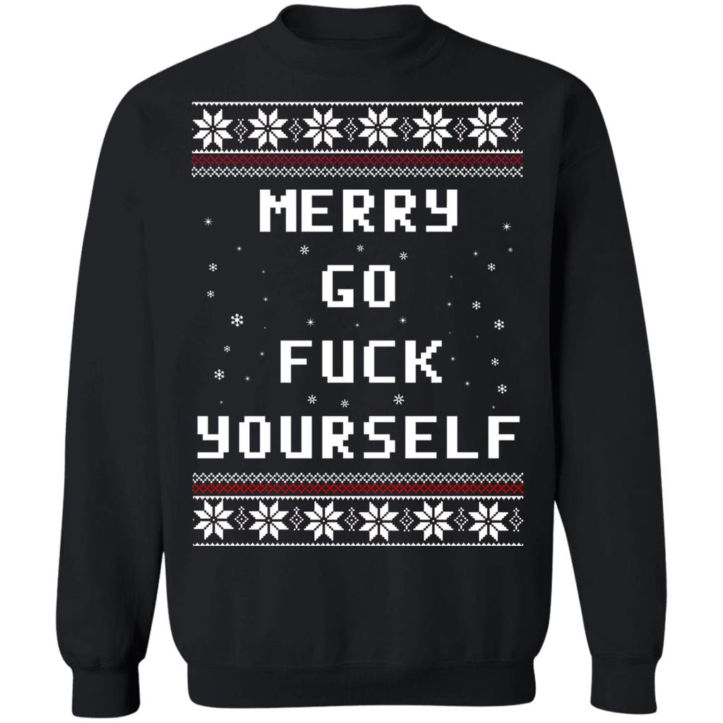 Merry go f*ck yourself Christmas sweater product image 2