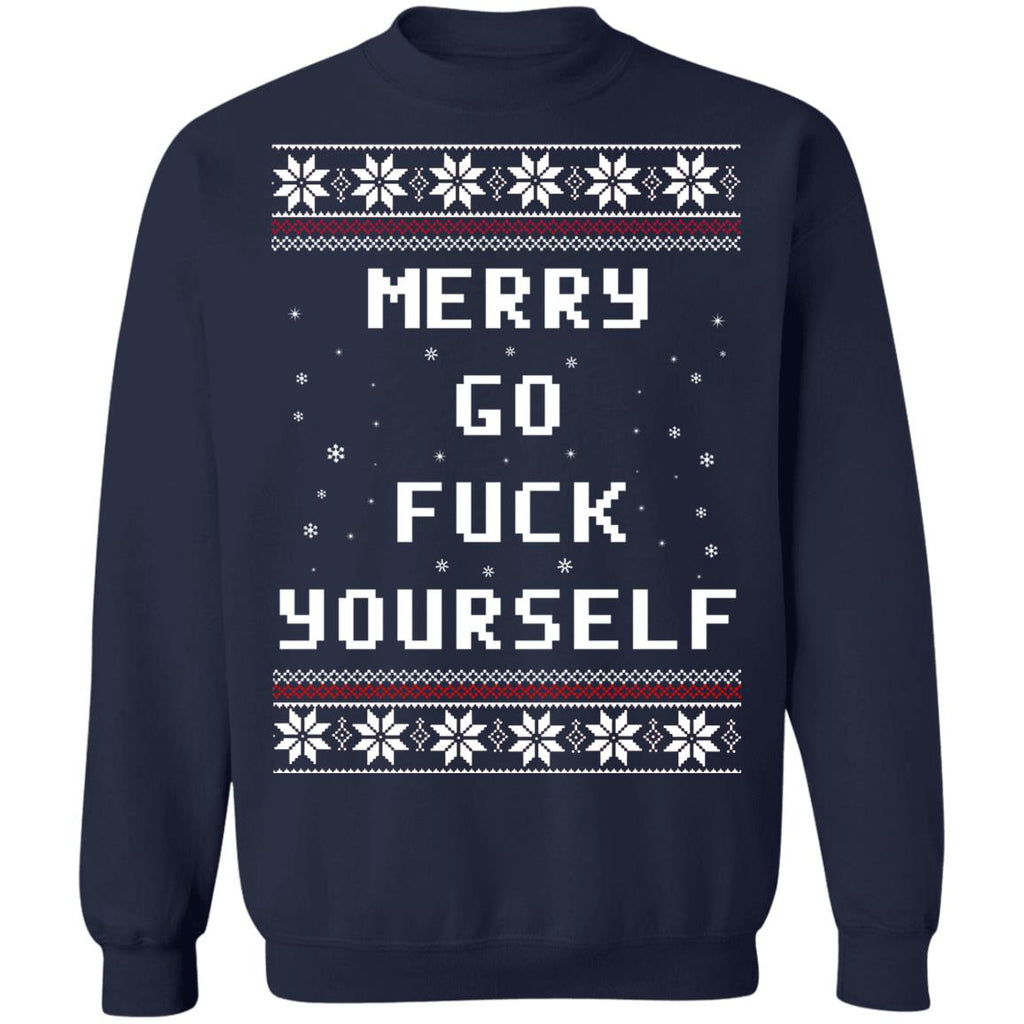 Merry go f*ck yourself Christmas sweater product image 3