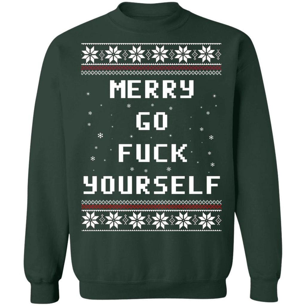 Merry go f*ck yourself Christmas sweater product image 4