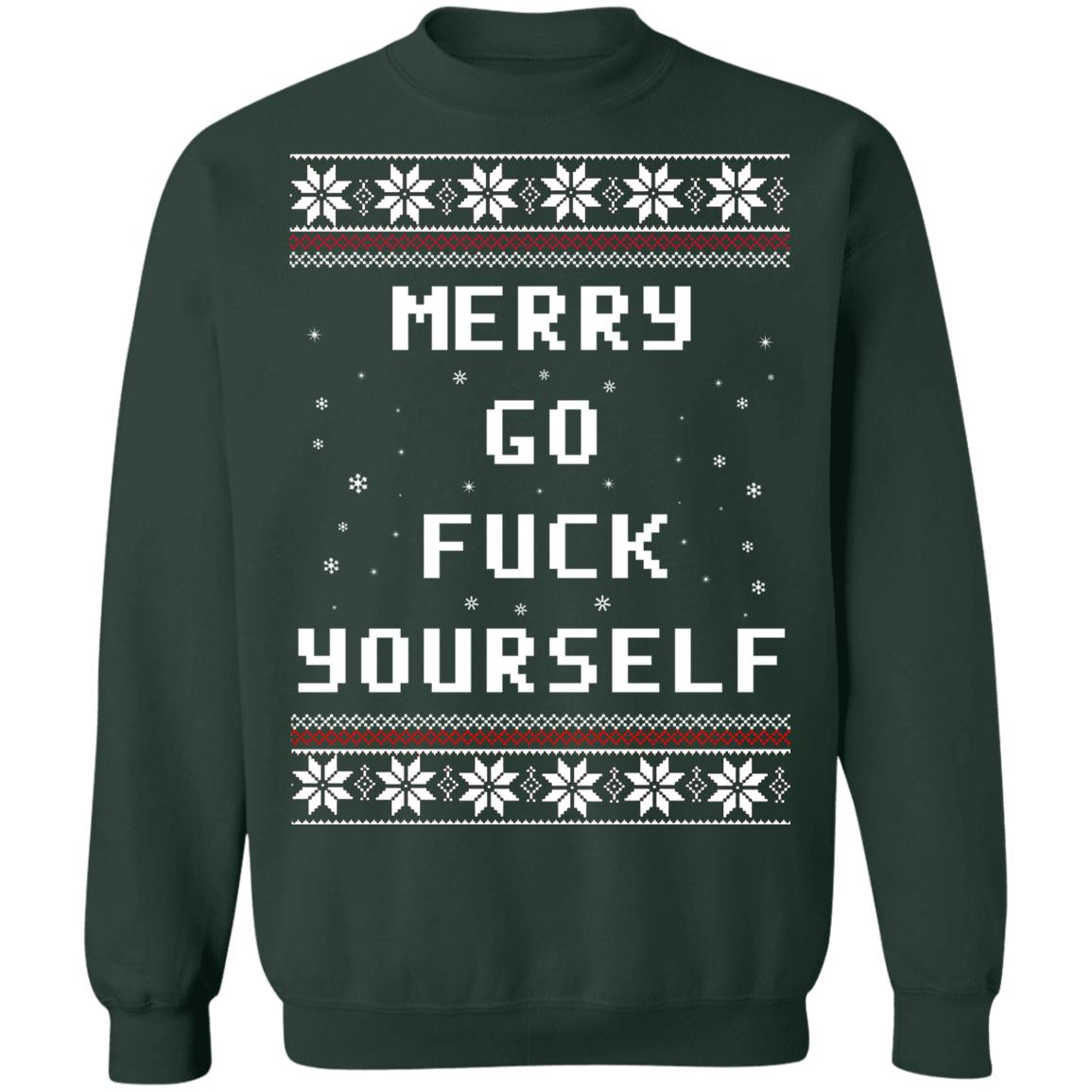 Merry go f*ck yourself Christmas sweater product image 4