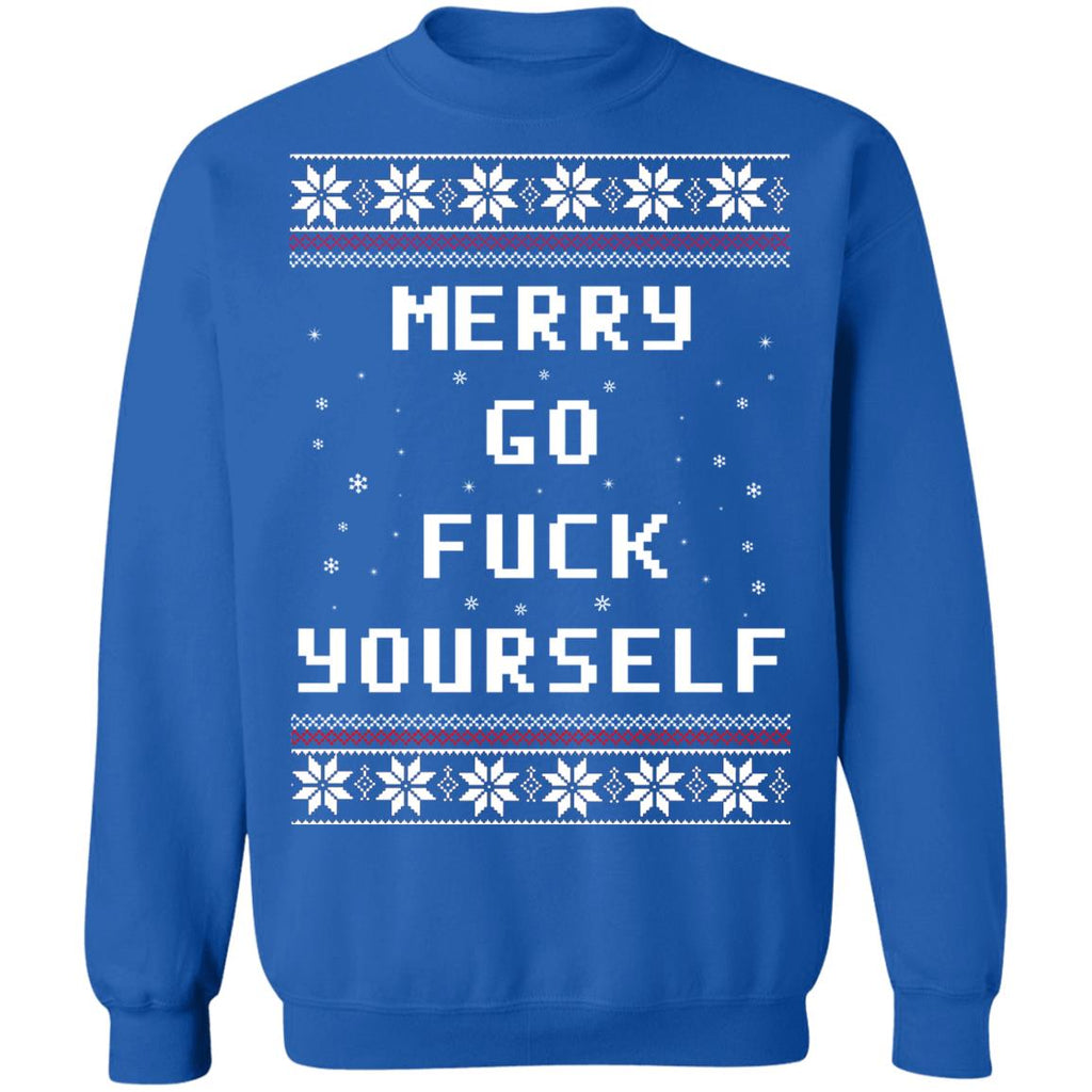 Merry go f*ck yourself Christmas sweater product image