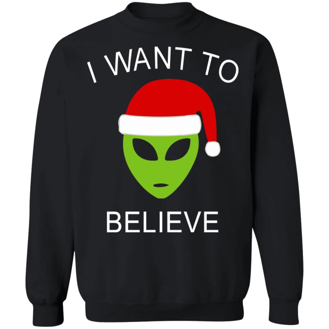 Alien i want to believe Christmas sweater product image