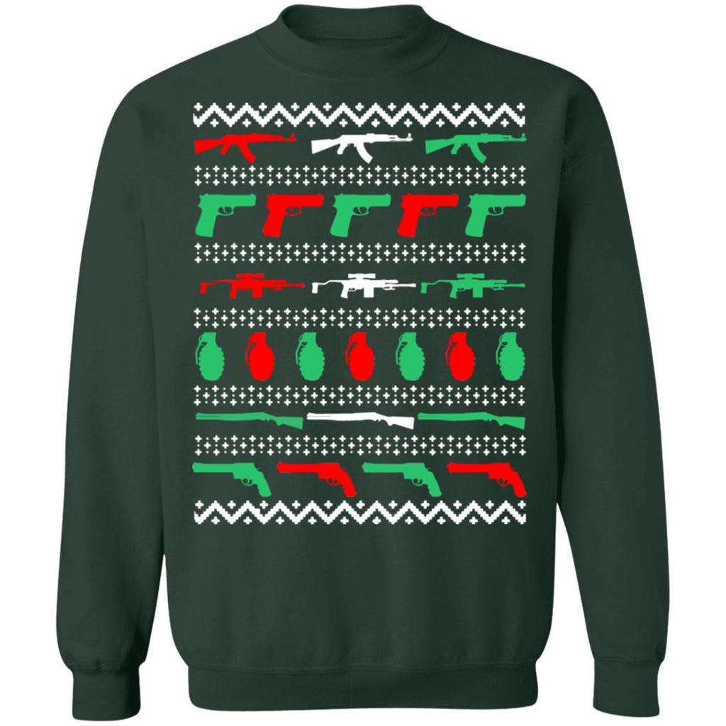 Gun grenade all my favorite things Christmas sweater product image 4