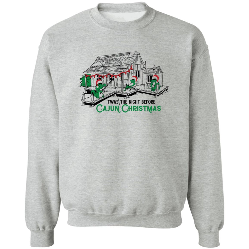 Crocodile twas the night before cajun Christmas sweater product image 2