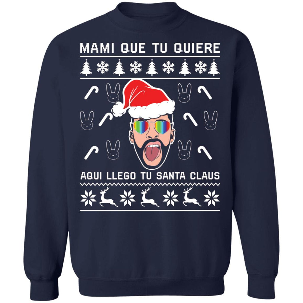 Bad Bunny mami que tu quiere Christmas sweater product image 3