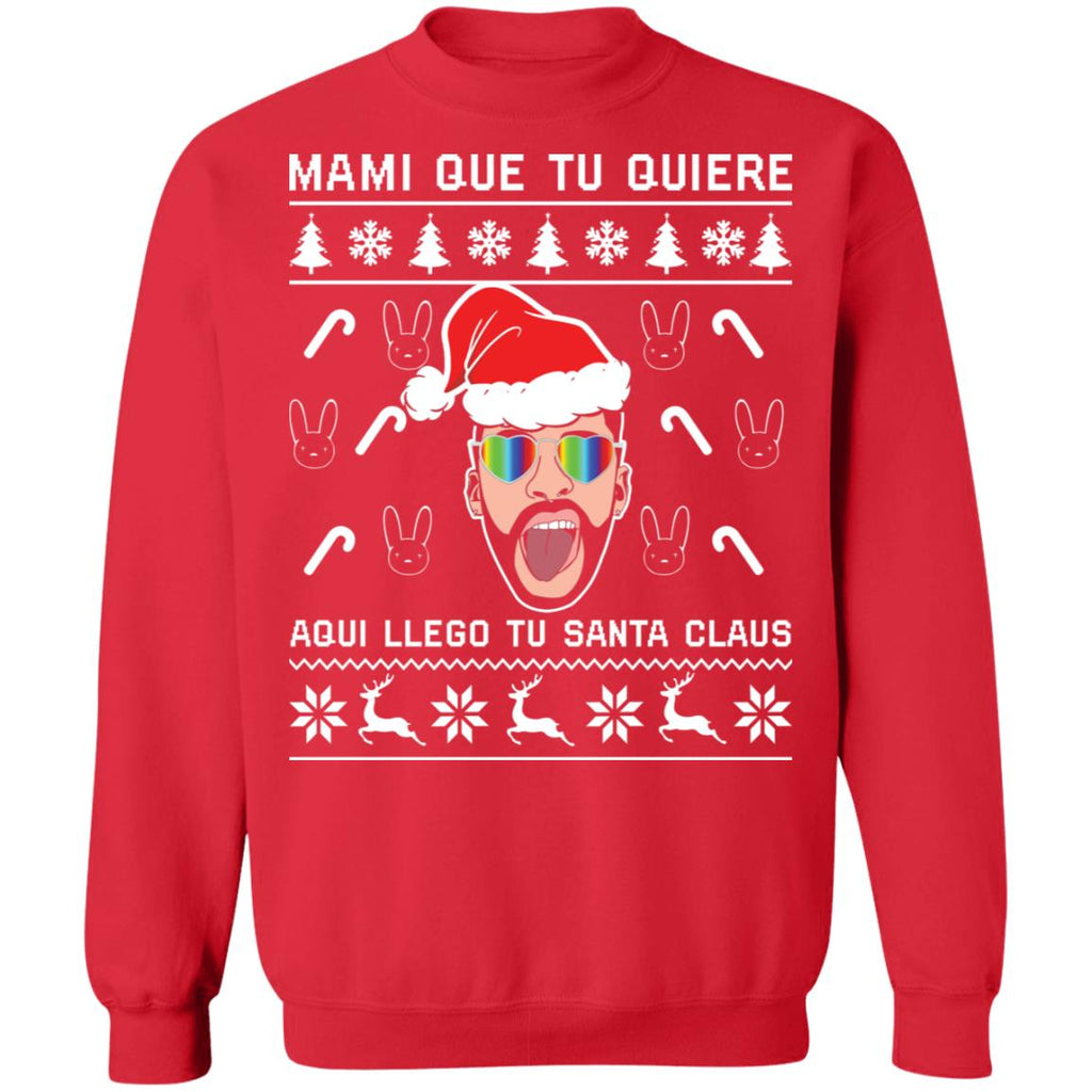 Bad Bunny mami que tu quiere Christmas sweater product image 4