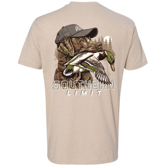 Southern Limit Camo Duck Dog - Adult & Kids T-Shirts, Sweatshirts & Hoodies apparel design preview 2