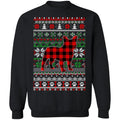 French bulldog red plaid Christmas sweater product image 2