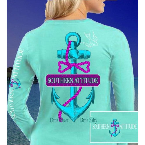 Country Life Outfitters Southern Attitude Anchor Bow - Adult & Kids T-Shirts, Sweatshirts & Hoodies apparel design preview 1