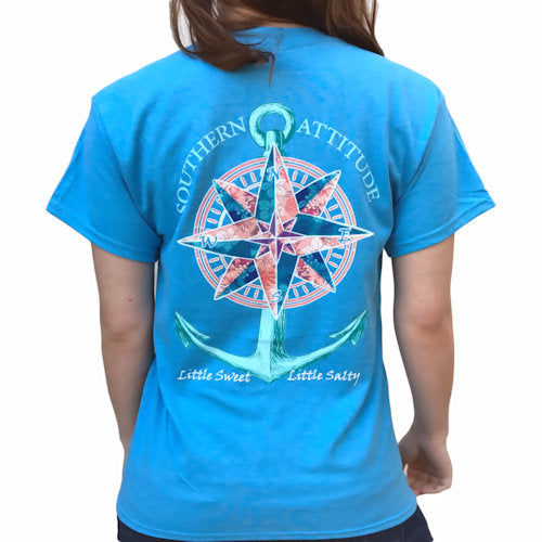 Southern Attitude Preppy Sea Compass Anchor - Adult & Kids T-Shirts, Sweatshirts & Hoodies apparel design preview 1