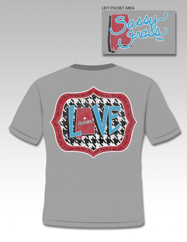 SALE Sassy Frass Alabama State AL Bama Love - Adult & Kids T-Shirts, Sweatshirts & Hoodies apparel design preview 1