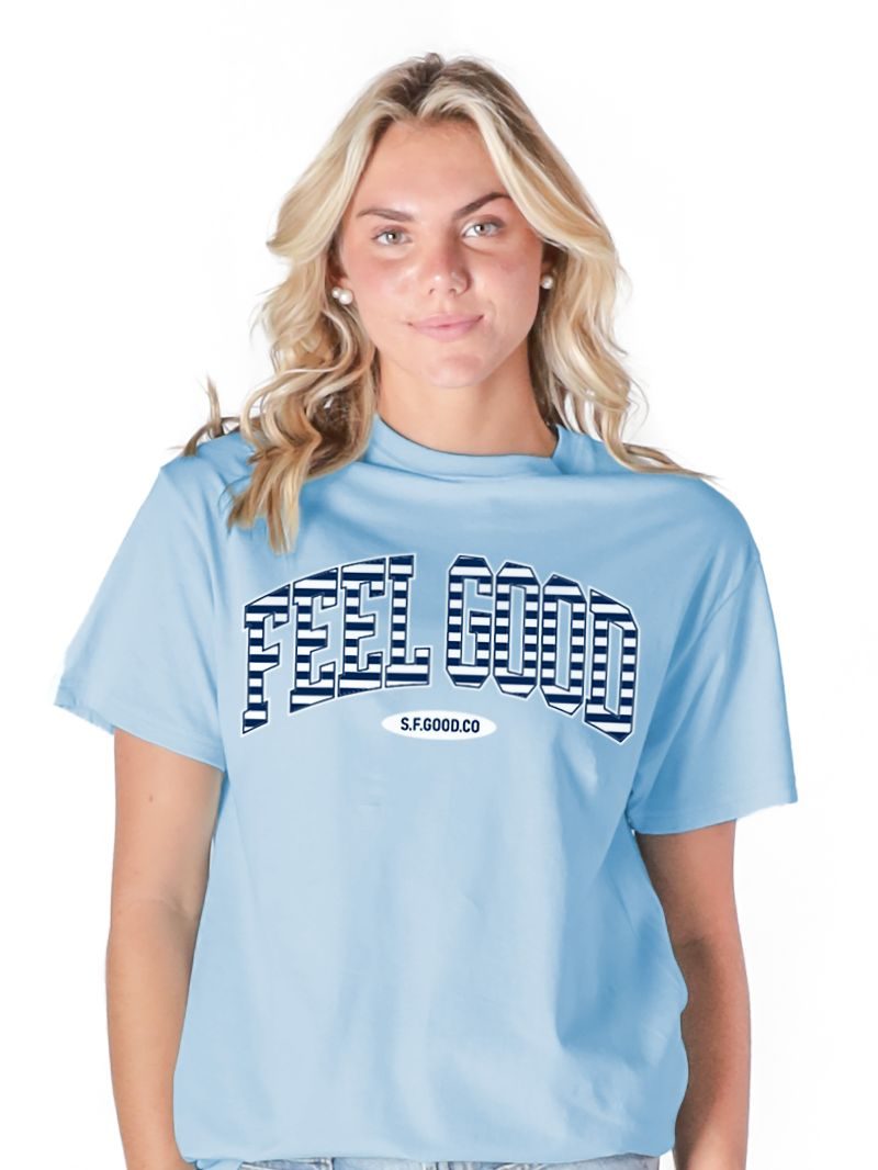Simply Southern S4G Feel Good Striped Mineral Washed - Adult & Kids T-Shirts, Sweatshirts & Hoodies apparel design preview 2
