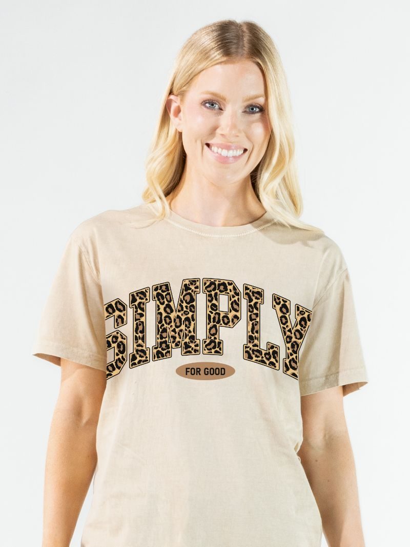 Simply Southern S4G Leopard Logo Mineral Washed - Adult & Kids T-Shirts, Sweatshirts & Hoodies apparel design preview 2