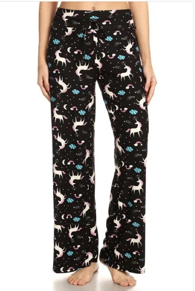 Unicorn Rainbow Comfortable Soft Lounge Pajama Pants - Adult & Kids T-Shirts, Sweatshirts & Hoodies apparel design preview 1