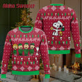 Singing Snoopy And Friend Ugly Christmas Sweater product image
