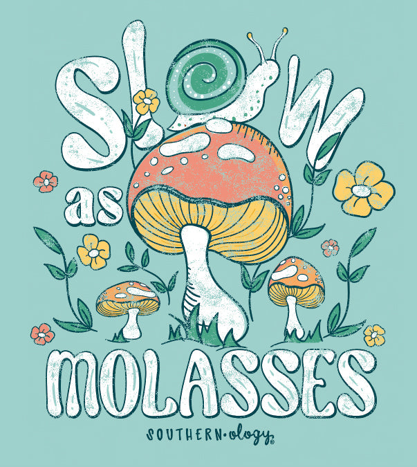 Southernology Snail Slow as Molasses Comfort Colors - Adult & Kids T-Shirts, Sweatshirts & Hoodies apparel design preview 2