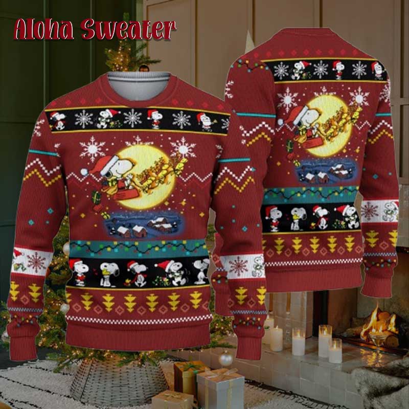 Snoopy Christmas Is The Joy Ugly Christmas Sweater product image 3
