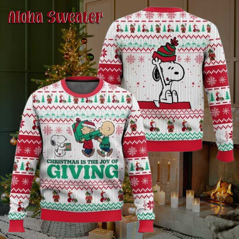 Baloon Charlie And Snoopy Ugly Christmas Sweater product image 5