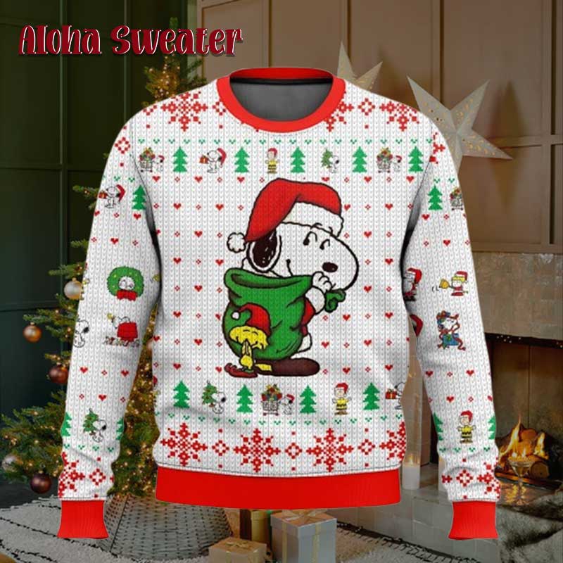 Snoopy The Joyful Moment Ugly Christmas Sweater product image