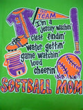SALE Southern Chics Funny Softball Mom 3 Sweet Girlie - Adult & Kids T-Shirts, Sweatshirts & Hoodies apparel design preview 1