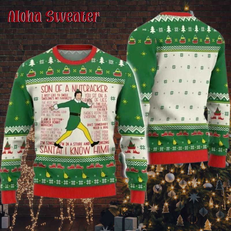 Son Of The Nutcracker Buddy Elf Ugly Christmas Sweater product image