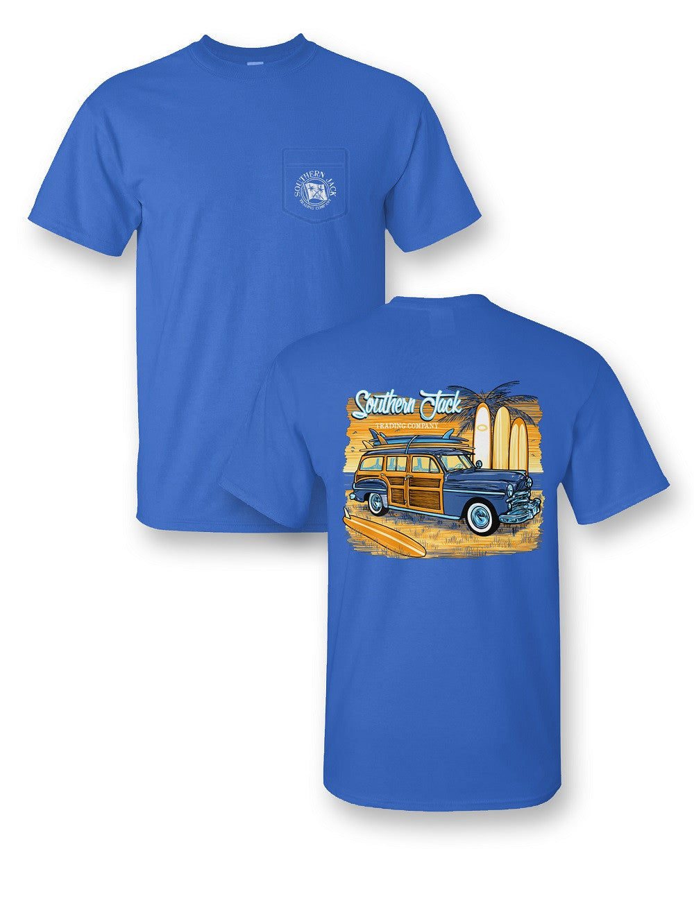 Southern Jack Apparel Beach Trip Surf Woody Comfort - Adult & Kids T-Shirts, Sweatshirts & Hoodies apparel design preview 1