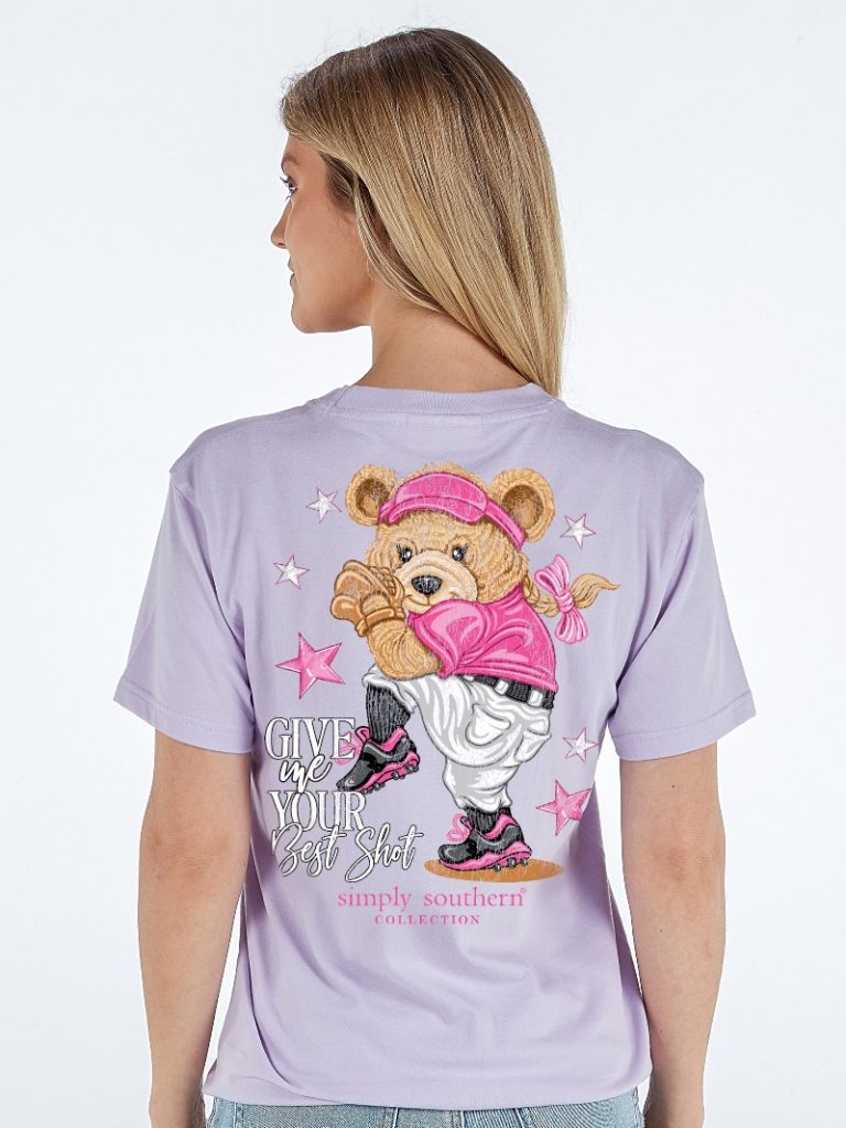 Simply Southern Bear Ball Baseball Softball - Adult & Kids T-Shirts, Sweatshirts & Hoodies apparel design preview 1