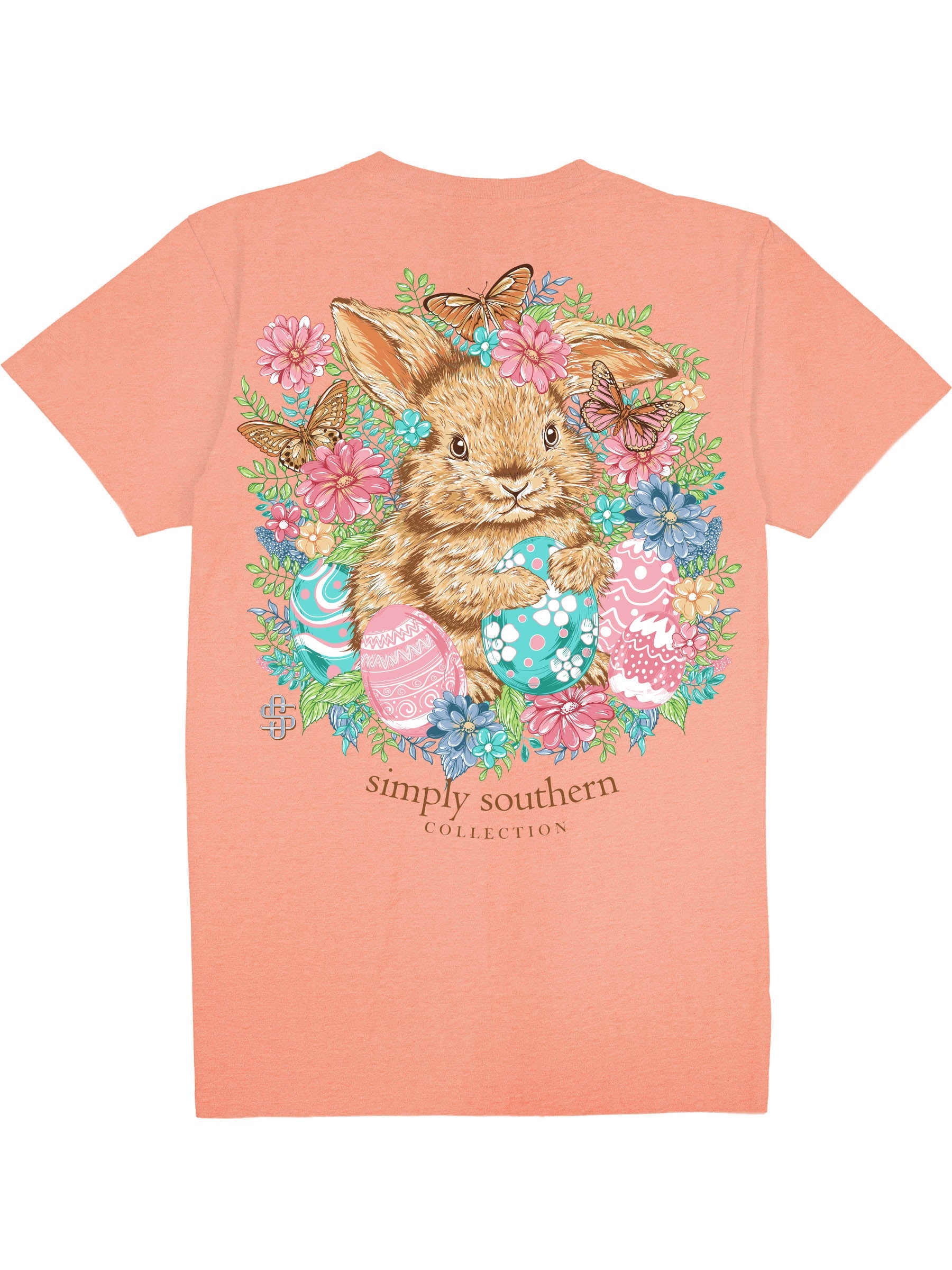 Simply Southern Easter Bunny Peach - Adult & Kids T-Shirts, Sweatshirts & Hoodies apparel design preview 2