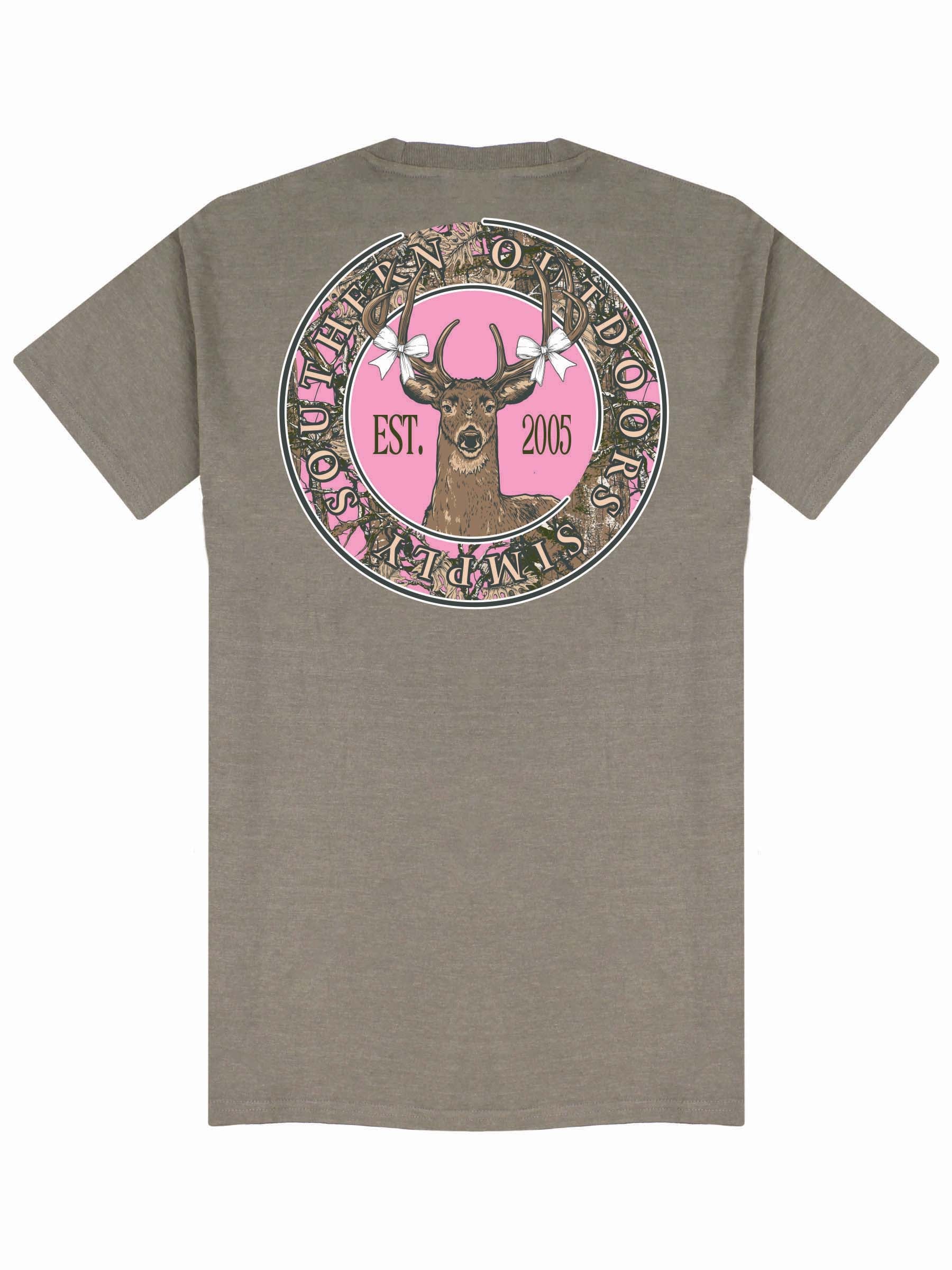 Simply Southern Pink Camo Deer - Adult & Kids T-Shirts, Sweatshirts & Hoodies apparel design preview 2