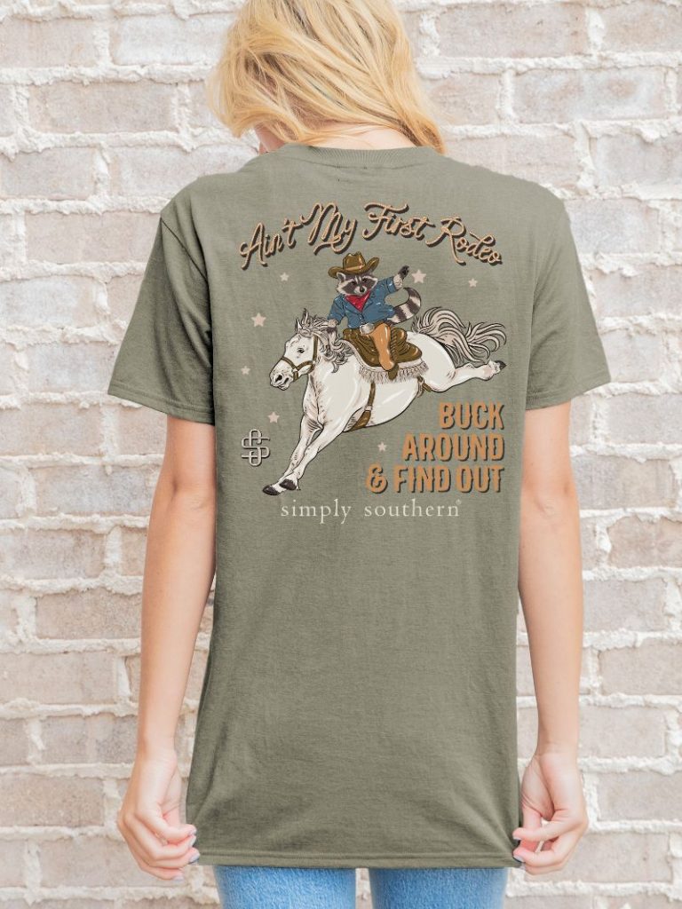 Simply Southern First Rodeo - Adult & Kids T-Shirts, Sweatshirts & Hoodies apparel design preview 1