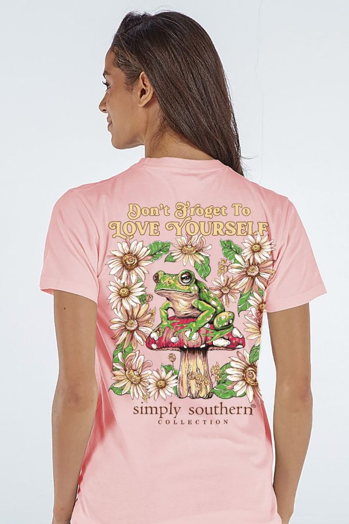 Simply Southern Love Frog - Adult & Kids T-Shirts, Sweatshirts & Hoodies apparel design preview 1