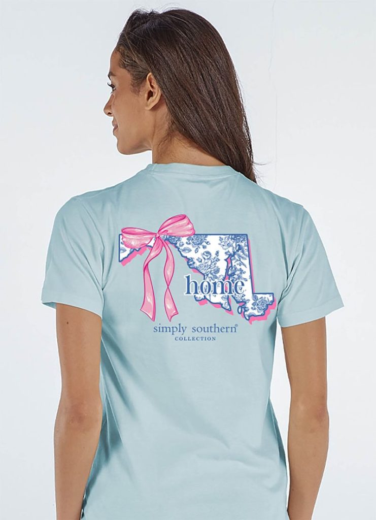 Simply Southern Home Bow Maryland - Adult & Kids T-Shirts, Sweatshirts & Hoodies apparel design preview 1